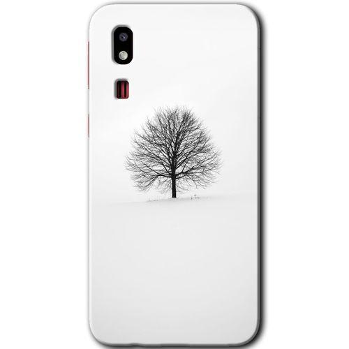 Galaxy A2 Core Kılıf HD Desen Baskılı Arka Kapak - Alone Tree + Kırılmaz Cam