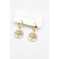 Hayat Ağacı Küpe - Altın