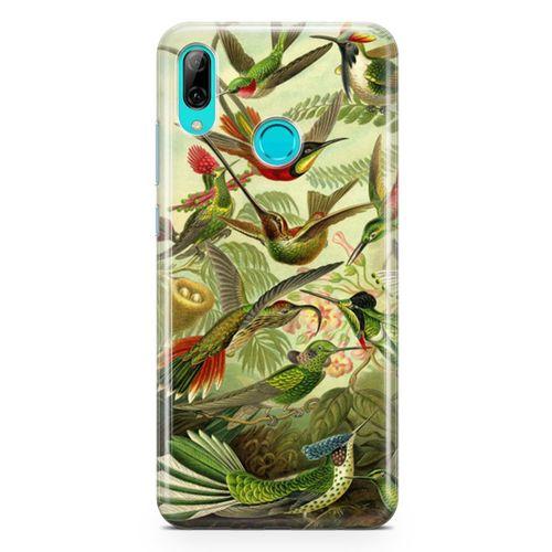 Huawei P Smart 2019 Kılıf Suluboya Trochilus Arka Kapak Koruma Desenli Full Koruyucu