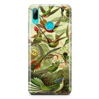 Huawei P Smart 2019 Kılıf Suluboya Trochilus Arka Kapak Koruma Desenli Full Koruyucu