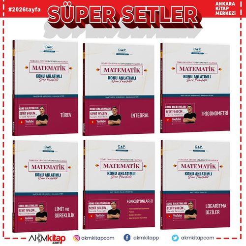 Çap Yayınları İntegral Limit Süreklilik Logaritma Diziler Fonksiyonlar II Türev Trigonometri Seti 6 Kitap
