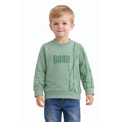 Erkek Çocuk Önü Arkası Baskılı Sweatshirt BGL-ST05240