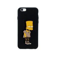 iPhone 6 Plus Simpson Tasarımlı Siyah Telefon Kılıfı