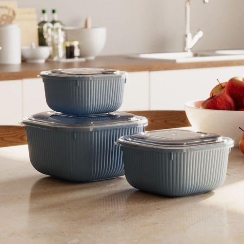 Sızdırmaz Kare Saklama Kabı Şeffaf Plastik Kapak