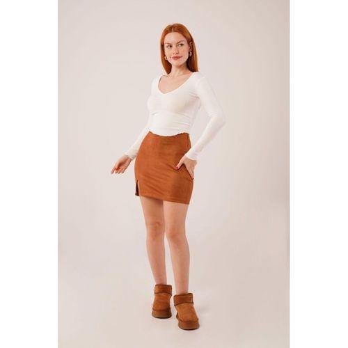 Geniş Yaka Beyaz Basic Body Bluz