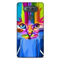 Lopard LG K61 Uyumlu Kılıf Kediler (17) Tasarım Kılıf Rainbow