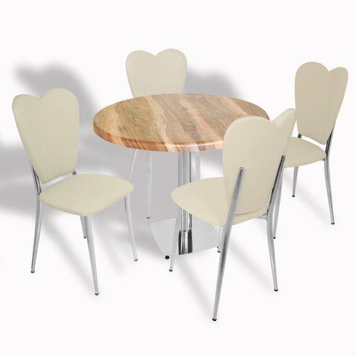 Dockers Tokyo Werzalit Tabla - Aşk-ı Derun Mutfak Masa Takımı Q80 - Indiana Wood - Krem