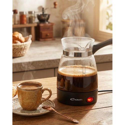 Elektrikli Cam Kahve Makinesi 650w 0.5 Litre Kapasiteli Türk Kahvesi Makinesi