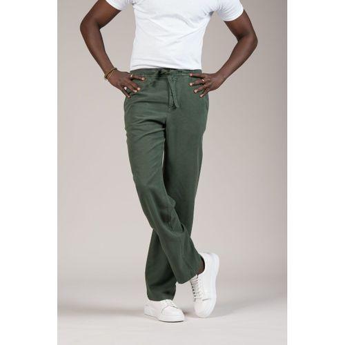 Lyocell Kumaş Beli Lastikli Ve İplikli Yazlık Baggy Pantolon