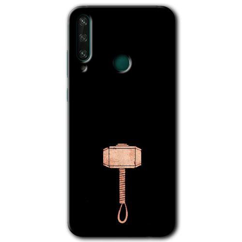 Huawei Y6P Kılıf HD Desen Baskılı Arka Kapak - Thor Çekiç