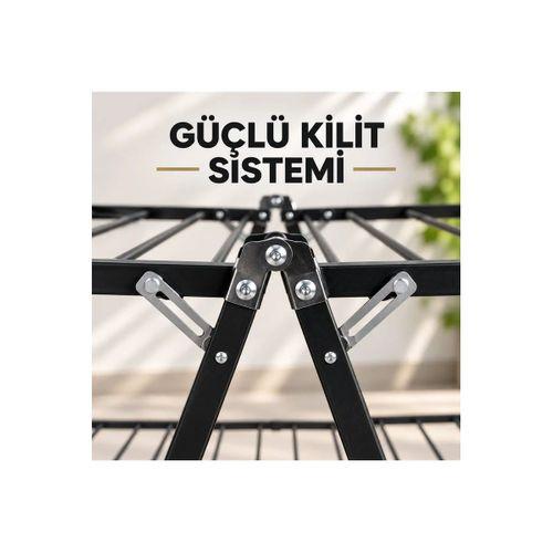 Exclusive 2 Katlı Çamaşır Kurutmalık Askılık Borulu Çamaşır Kurutma Askısı