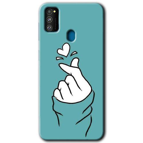 Samsung Galaxy M30s Kılıf Baskılı Kapak - Mutluluk +Tam Kaplayan Mat Seramik