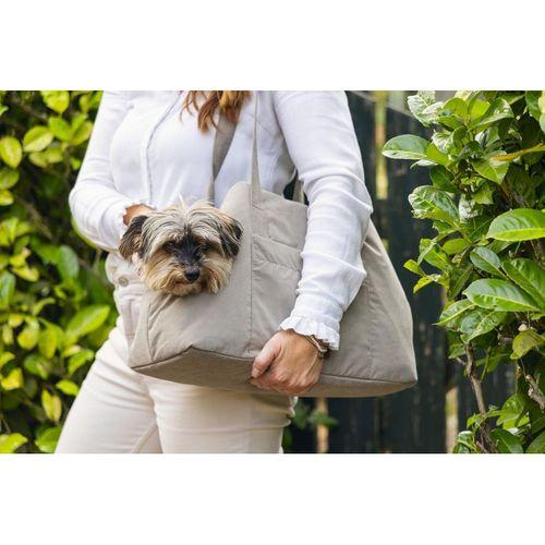 Beeztees DBL Köpek Taşıma Çantası, Yıkanabilir, 6,5Kg'ye kadar, Bej, 40x20x28cm