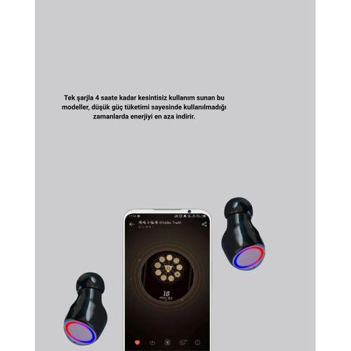 Şarj Kutulu Kablosuz Kulaklık Ergonomik Spor Seyahat Uyumlu Uzun Kullanım