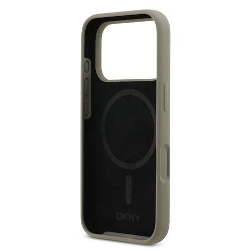 Apple iPhone 17 Pro Kılıf DKNY Orjinal Lisanslı M-safe Şarj Özellikli Metal Logolu Silikon Kapak