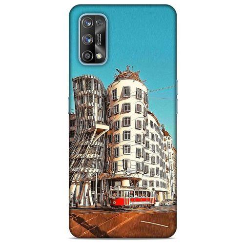 Oppo Realme 7 Pro Kılıf Dünya Mimarisi (35) Fit Design Kılıf The Dancing House Çekya