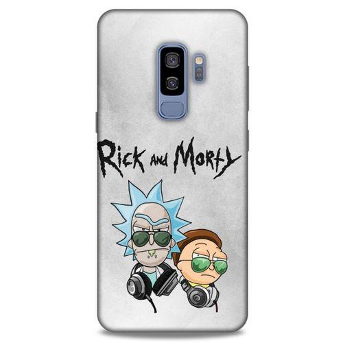 Samsung Galaxy S9 Plus Uyumlu Kılıf Rick And Morty (4) Koruma Kılıfı Eye Patch Morty