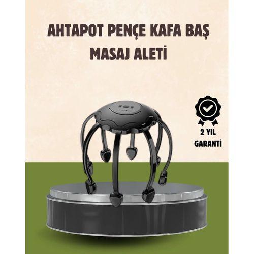 Kafa Masaj Cihazı 8 Motorlu 360 Derece Tam Kapsamlı Rahatlatıcı Masaj