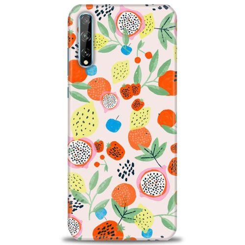 Huawei P Smart S Kılıf HD Baskılı Kılıf - Ejder Meyvesi + Tam Ekran Koruyucu