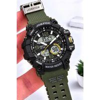 Joefox Digital Ve Analog 2 Yıl Garantili Kronmetre+Takvim+Alarm+Aydınlatma Erkek Kol Saati JOE.S5