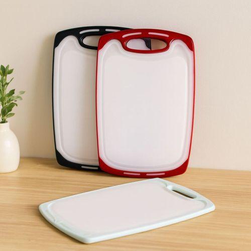 Kesim Panosu 31x20 cm - Plastik, Kaymaz Silikon Kenarlı, 10 mm