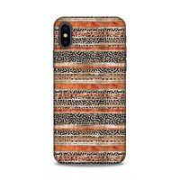 Apple Iphone X Uyumlu Kılıf Romans (16) Kalın Kılıf Leopar