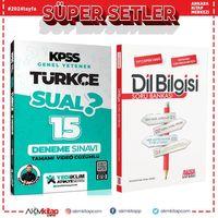 Yediiklim KPSS Sual Türkçe Deneme ve AKM Dil Bilgisi Soru Bankası Seti 2 Kitap