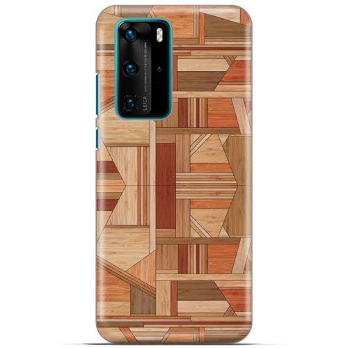 Lopard Huawei P40 Pro Uyumlu Kılıf Wood'X (43) Thin Fit Kılıf Baskılı