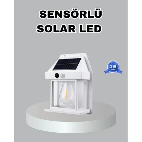 Üç Modlu Güneş Enerjili Duvar Lambası 1800mah Bataryalı Ve Hareket Sensörlü