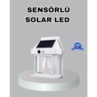 Üç Modlu Güneş Enerjili Duvar Lambası 1800mah Bataryalı Ve Hareket Sensörlü