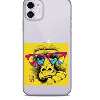 Zoologix (13) Apple iPhone 12 Şeffaf Kılıf Silikon Desenli