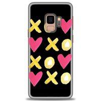 Samsung Galaxy S9 Kılıf HD Baskılı Kılıf - XOXOXO + Tam Ekran Koruyucu