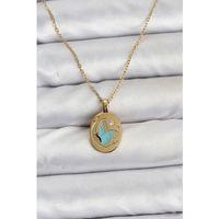 316L Çelik Zincir Gold Renk Kelebek Figür Kadın Kolye