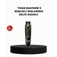 5’i 1 Arada Erkek Bakım Seti Şarjlı Suya Dayanıklı Çok Fonksiyonlu