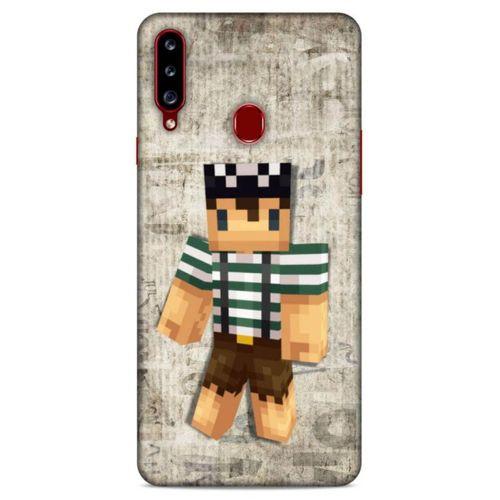Lopard Samsung Galaxy A20s Uyumlu Kılıf PiXel (48) Bumper Kılıf Bob MC