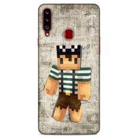 Lopard Samsung Galaxy A20s Uyumlu Kılıf PiXel (48) Bumper Kılıf Bob MC