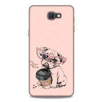 Animax Pugs COFEE Samsung Galaxy J7 Prime Kılıf Desenli Silikon