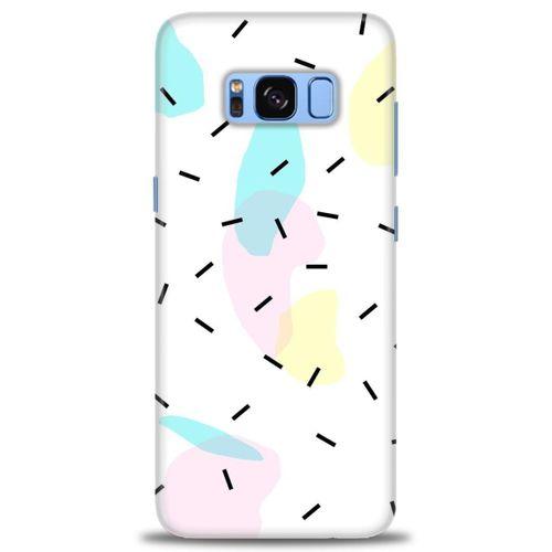 Samsung Galaxy S8 Plus Kılıf HD Baskılı Kılıf - Çubuklar ve Renkler + Tam Ekran Koruyucu