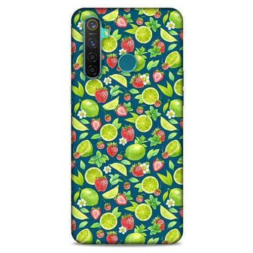 Frutix Çilek Lime 01 Oppo Realme 5 Pro Kılıf Desenli Silikon