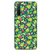 Frutix Çilek Lime 01 Oppo Realme 5 Pro Kılıf Desenli Silikon