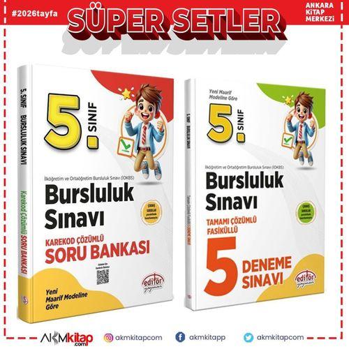 Editör 5.Sınıf Bursluluk Soru ve Deneme Seti 2 Kitap