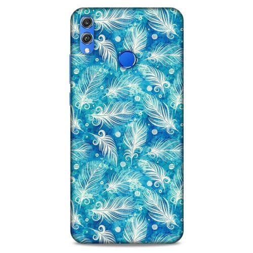 Huawei Honor 8x Kılıf Desenli Özel Seri Tüyler (42) Rugged Armor Kılıf