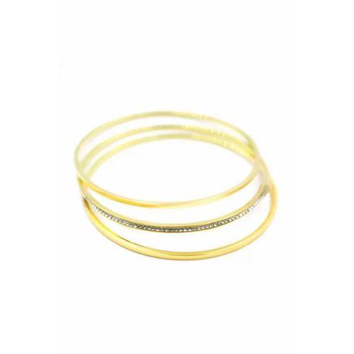 3'lü Ajda Bilezik-65mm - Altın