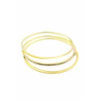 3'lü Ajda Bilezik-65mm - Altın