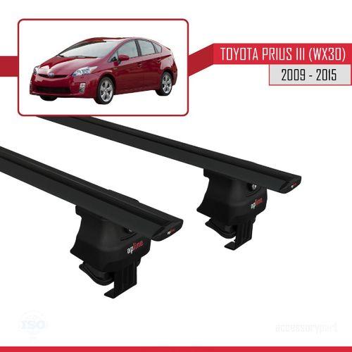 Toyota Prius III (XW30) 2009-2015 Arası ile uyumlu ACE-4 Ara Atkı Tavan Barı SİYAH