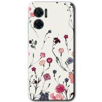 Xiaomi Redmi Note 11E HD Baskılı Kılıf + 9D Tam Ekran Koruyucu - Mat Çiçek
