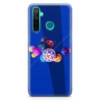 Realme 5 Pro Kılıf 3D Toplar Arka Kapak Koruma Desenli Full Koruyucu