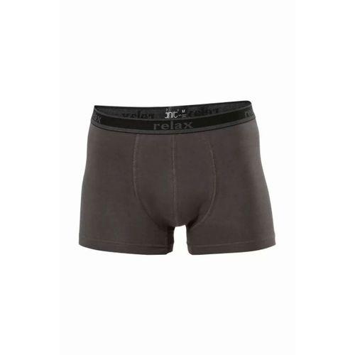 Relax Pamuklu Esnek Erkek Boxer Füme - 1268A