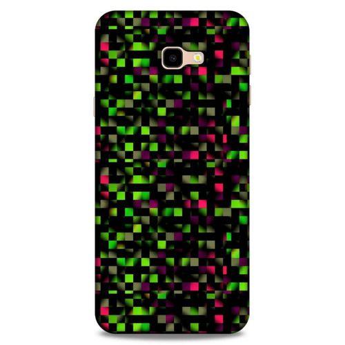 Lopard Samsung Galaxy J4 Plus Uyumlu Kılıf PiXel (25) Antişok Kapak Yeşil Pembe