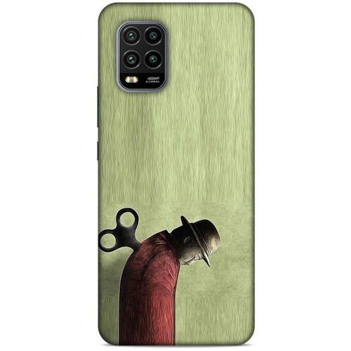 Xiaomi Mi 10 Lite Kılıf Depresyon (48) Bumper Kılıf Kahve Yeşil